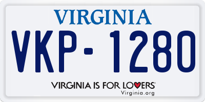 VA license plate VKP1280