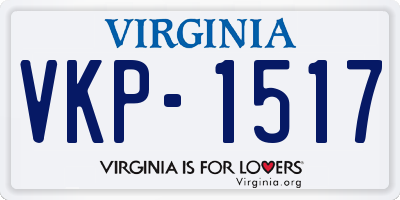 VA license plate VKP1517