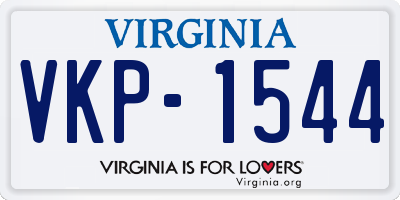 VA license plate VKP1544