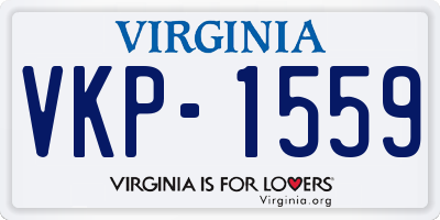 VA license plate VKP1559