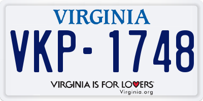 VA license plate VKP1748
