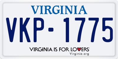 VA license plate VKP1775