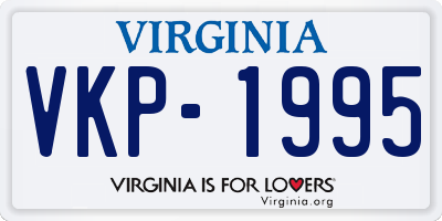VA license plate VKP1995