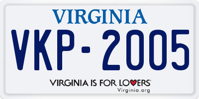 VA license plate VKP2005