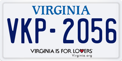 VA license plate VKP2056