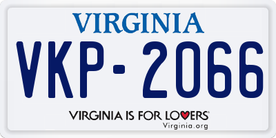 VA license plate VKP2066