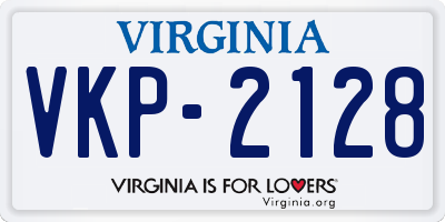 VA license plate VKP2128