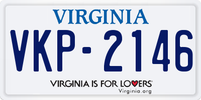 VA license plate VKP2146