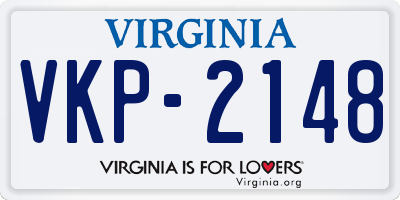 VA license plate VKP2148