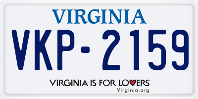 VA license plate VKP2159