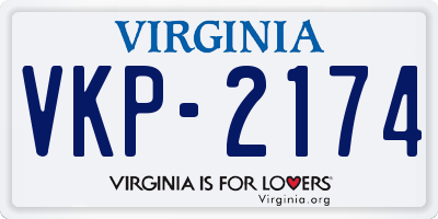 VA license plate VKP2174