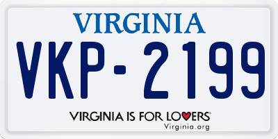 VA license plate VKP2199