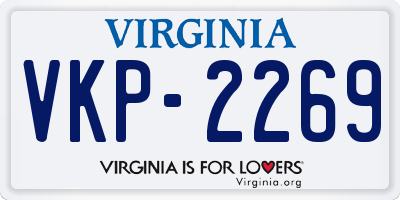 VA license plate VKP2269