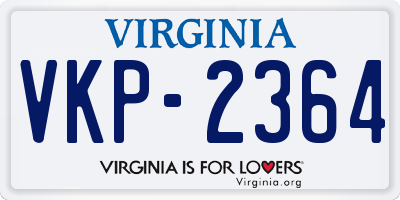 VA license plate VKP2364
