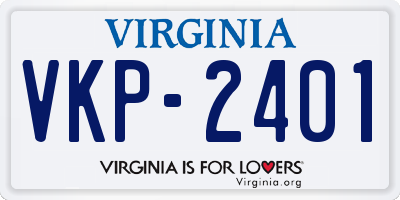 VA license plate VKP2401