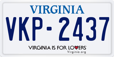 VA license plate VKP2437