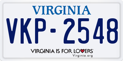 VA license plate VKP2548