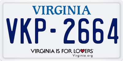 VA license plate VKP2664