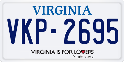 VA license plate VKP2695