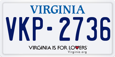 VA license plate VKP2736