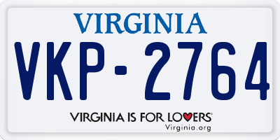 VA license plate VKP2764