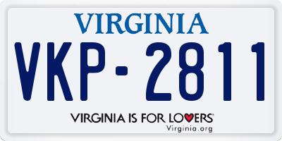 VA license plate VKP2811