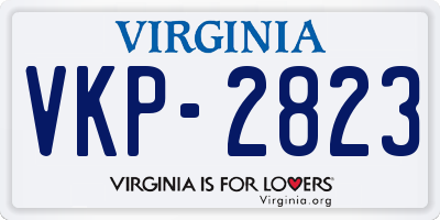 VA license plate VKP2823