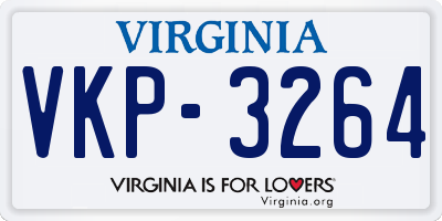 VA license plate VKP3264