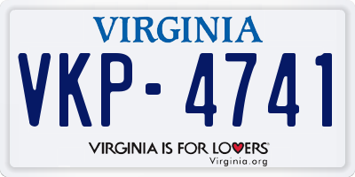 VA license plate VKP4741