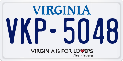 VA license plate VKP5048