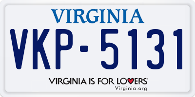 VA license plate VKP5131