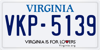VA license plate VKP5139