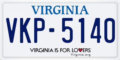 VA license plate VKP5140