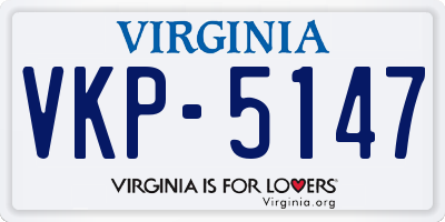 VA license plate VKP5147