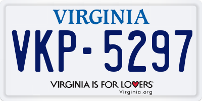 VA license plate VKP5297
