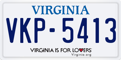 VA license plate VKP5413