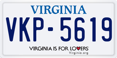 VA license plate VKP5619