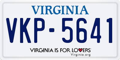 VA license plate VKP5641
