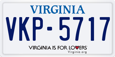 VA license plate VKP5717