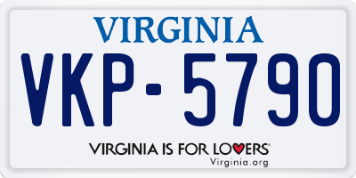 VA license plate VKP5790