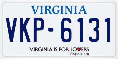 VA license plate VKP6131