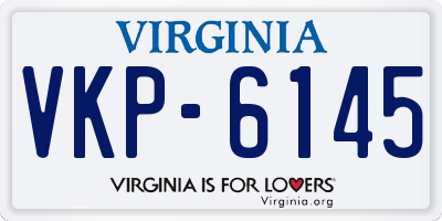 VA license plate VKP6145