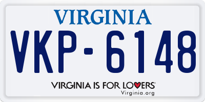 VA license plate VKP6148