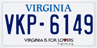 VA license plate VKP6149