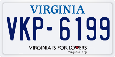 VA license plate VKP6199