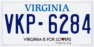 VA license plate VKP6284