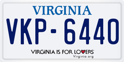 VA license plate VKP6440