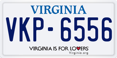 VA license plate VKP6556