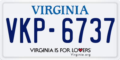 VA license plate VKP6737