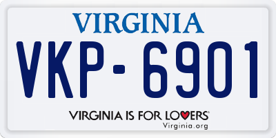 VA license plate VKP6901